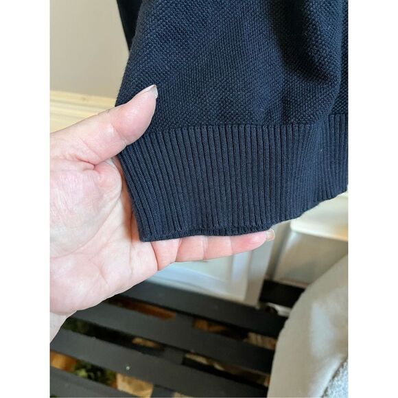 Dylan Gray Navy Soft Fine Knit Cotton Sweater sz XL - Picture 5 of 6